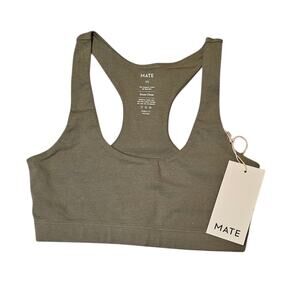 MATE the Label Olive Green Racerback Sports Bra